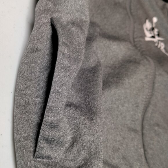 Nike Air Jordan Sweatshirt Youth Boys Small 4-5 YRS Gray Black Zip Up Jumpman - Picture 8 of 10